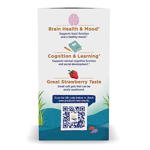 Pre-Order | Arrives in 5–10 Days – Nordic Naturals Ultimate Omega 2X Teen, Strawberry - 60 Mini Soft Gels - 1120 mg Total Omega-3s with EPA & DHA - Brain Health, Positive Mood, Social Development, Learning - Non-GMO - 30 Servings