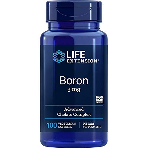 Pre-Order | Arrives in 5–10 Days – Life Extension Boron 3 mg With Riboflavin (Vitamin B2) – Supports Healthy Bones, Hormone Activity & Immune Function – Gluten-Free, Non-GMO – 100 Vegetarian Capsules