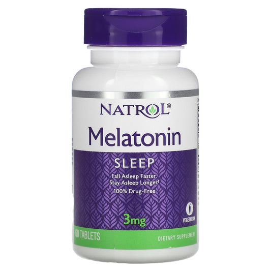Pre-Order | Arrives in 5–10 Days – Natrol
Melatonin, 3 mg, 60 Tablets