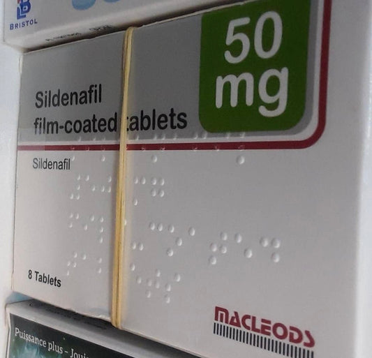 SILDENAFIL 50MG, 8 TABLETS (MACLEODS)