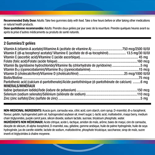 Pre-Order | Arrives in 5–10 Days – Centrum Men MultiGummies, Multivitamins/Minerals Gummies, Cherry, Berry, and Apple Flavours, 130 Count (Packaging May Vary)