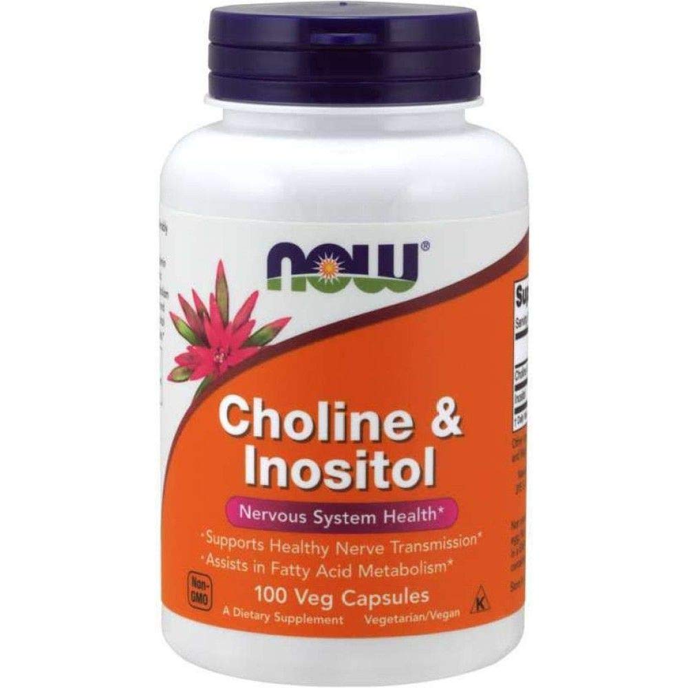Pre-Order | Arrives in 5–10 Days – NOW Choline and Inositol 500mg, 100 Capsules (Pack of 2)