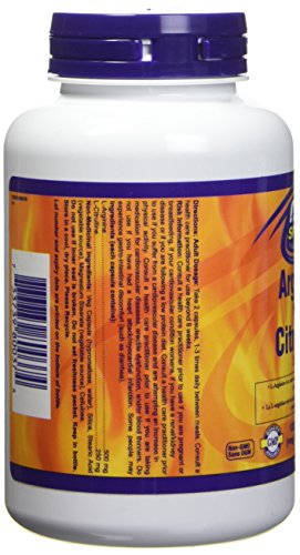 NOW FOODS ARGININE & CITRULLINE 120 CAPSULES