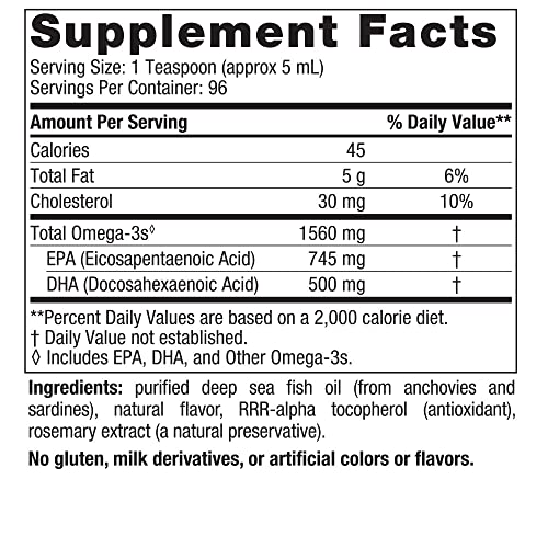 Pre-Order | Arrives in 5–10 Days – Nordic Naturals Omega-3, Lemon Flavor - 16 oz - 1560 mg Omega-3 - Fish Oil - EPA & DHA - Immune Support, Brain & Heart Health, Optimal Wellness - Non-GMO - 96 Servings