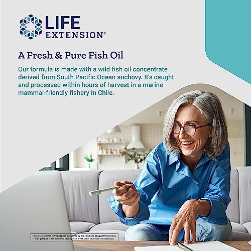 Pre-Order | Arrives in 5–10 Days – Life Extension Super Omega-3 Plus EPA/DHA Fish Oil, Sesame Lignans, Olive Extract, Krill & Astaxanthin - Heart, Brain & Joint Health Support - Gluten-Free, Non-GMO - 120 Softgels