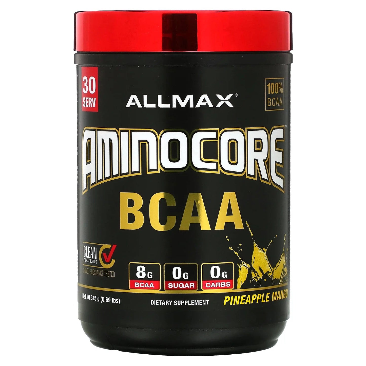 Pre-Order | Arrives in 5–10 Days – ALLMAX
AMINOCORE™ BCAA, Pineapple Mango, 0.69 lb (315 g)