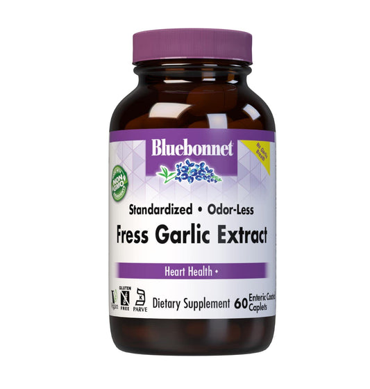 Pre-Order | Arrives in 5–10 Days – BlueBonnet Standardized Fresh Garlic Extract Enteric Coated Supplement, 60 Count