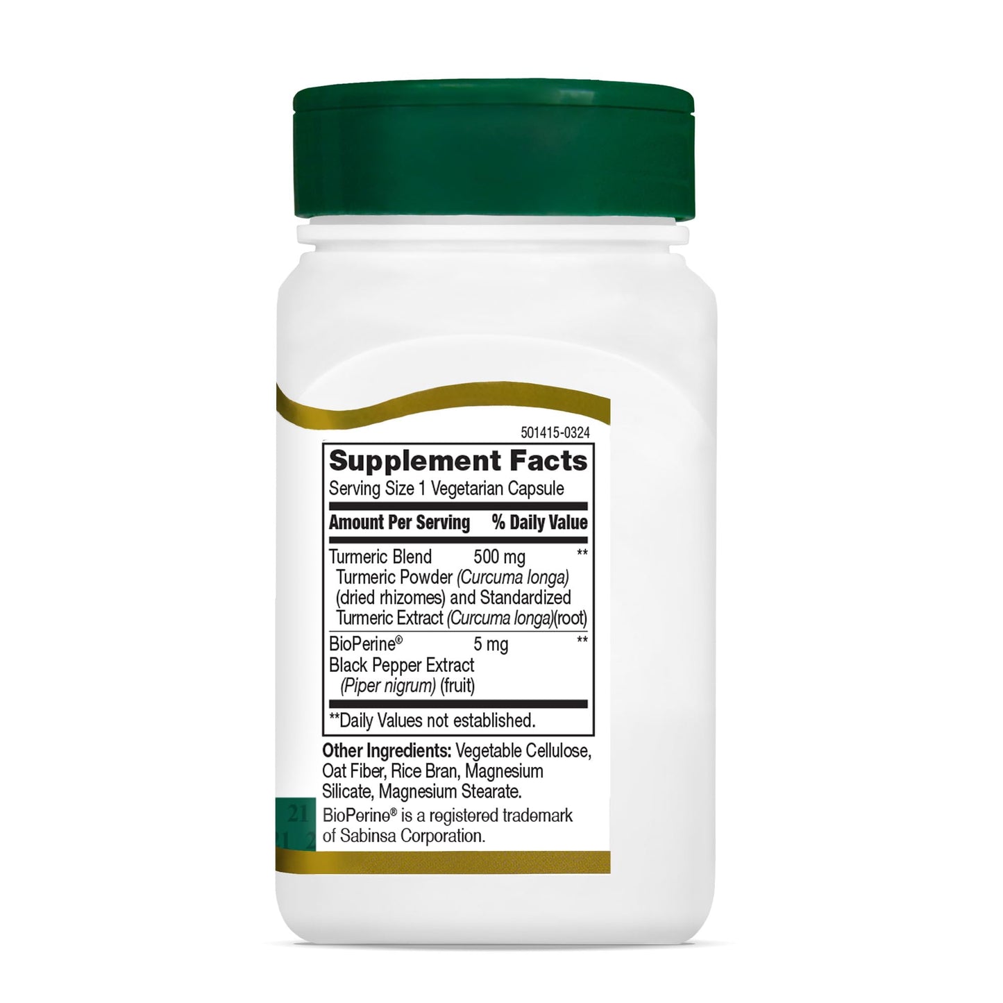 Pre-Order | Arrives in 5–10 Days – 21st Century Turmeric 500 mg Plus Black Pepper Extract Vegetarian Capsules, 60 Count