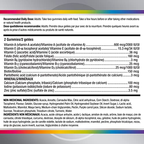 Pre-Order | Arrives in 5–10 Days – 
Centrum Women 50 Plus MultiGummies, Multivitamins/Minerals Gummies for Women 50+, Cherry, Berry, and Orange Flavours, 120 Gummies (Packaging May Vary)