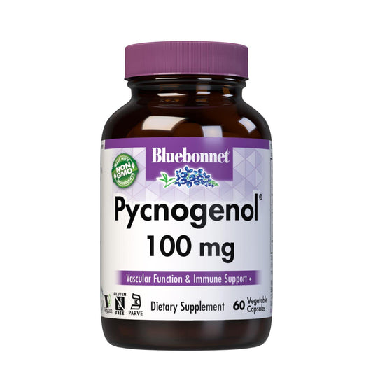 Pre-Order | Arrives in 5–10 Days – BlueBonnet Pycnogenol Vegetarian Capsules, 100 mg, 60 Count (743715008366)