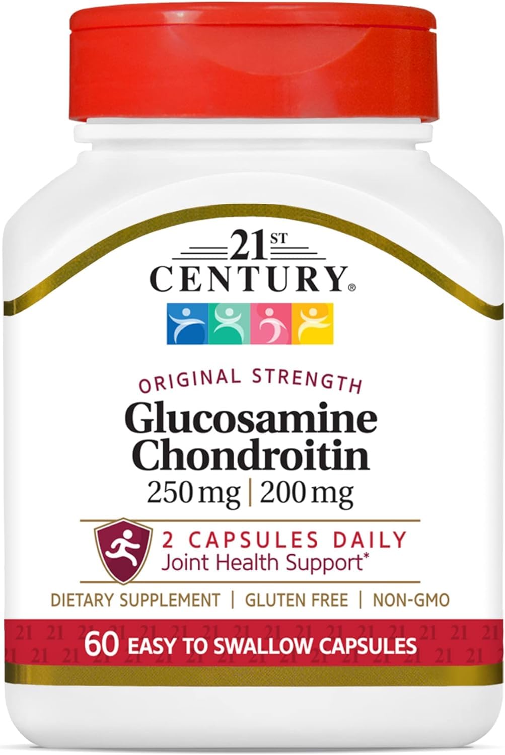 Pre-Order | Arrives in 5–10 Days – 21st Century Glucosamine Chondroitin 250/200mg - Original Strength, 60 Count