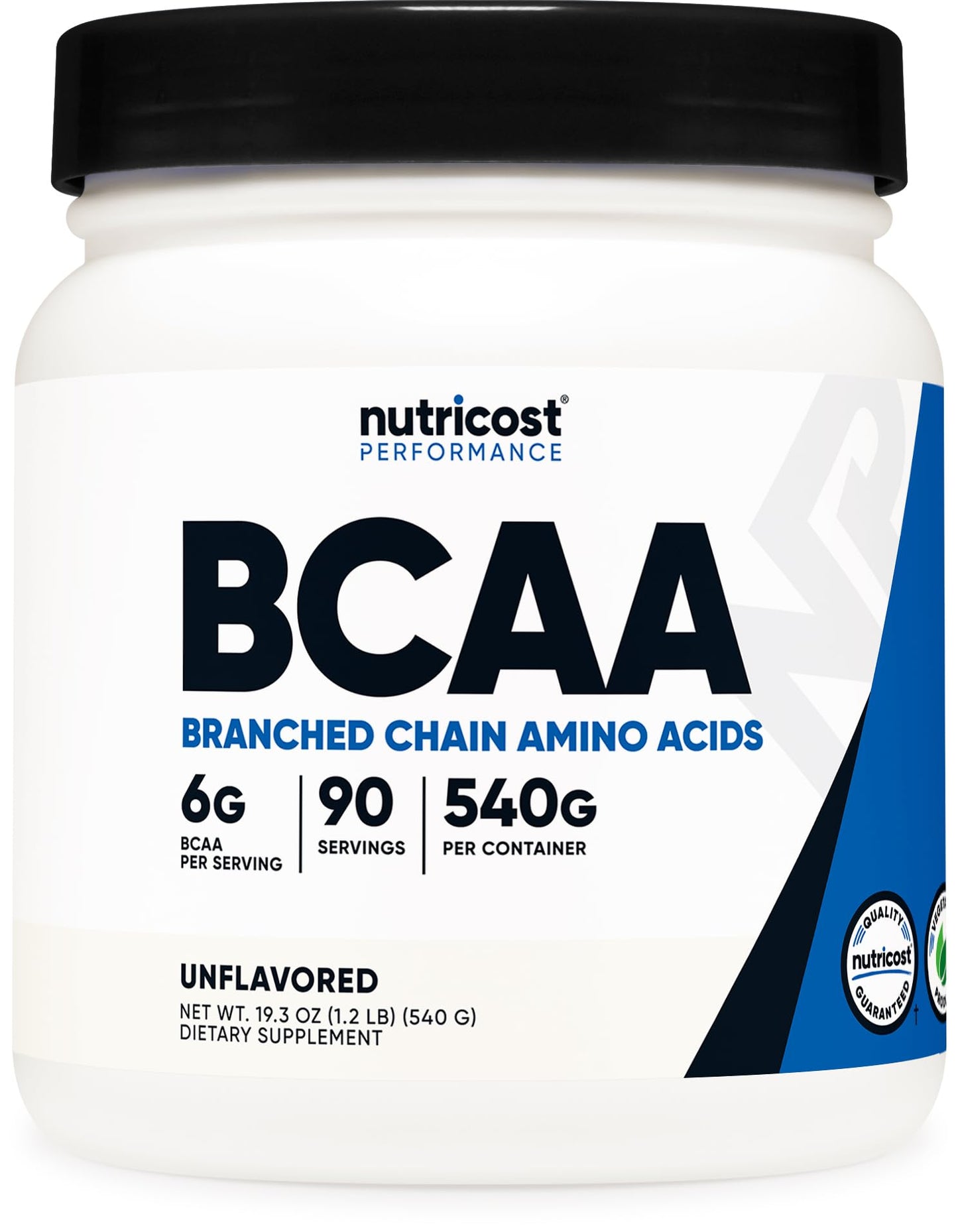 Pre-Order | Arrives in 5–10 Days – 
Nutricost BCAA Powder 2:1:1 (90 Servings, No Flavor Added) - Branched Chain Amino Acids