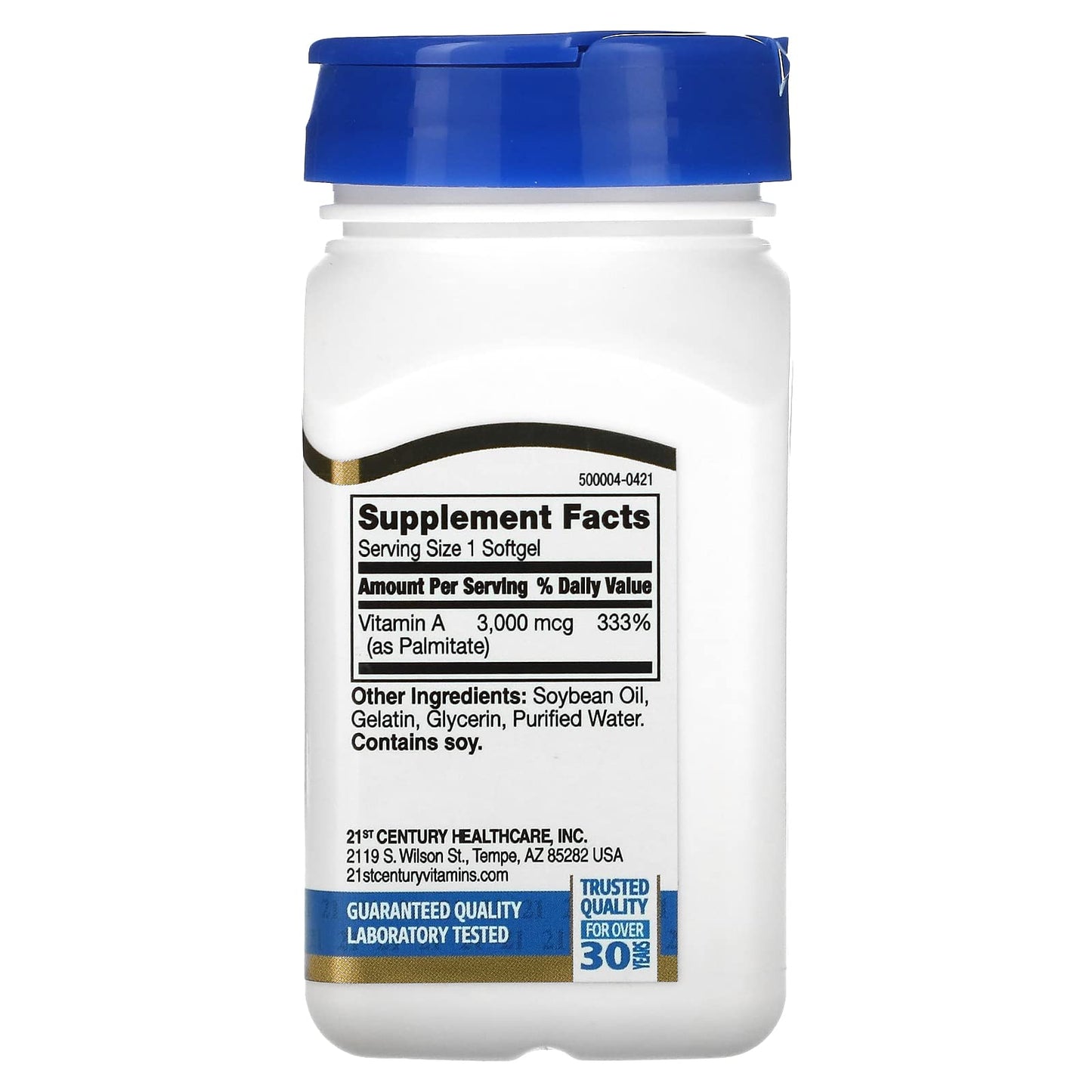 Pre-Order | Arrives in 5–10 Days – 21st Century A 10, 000 I.U. Softgels, 110 Count