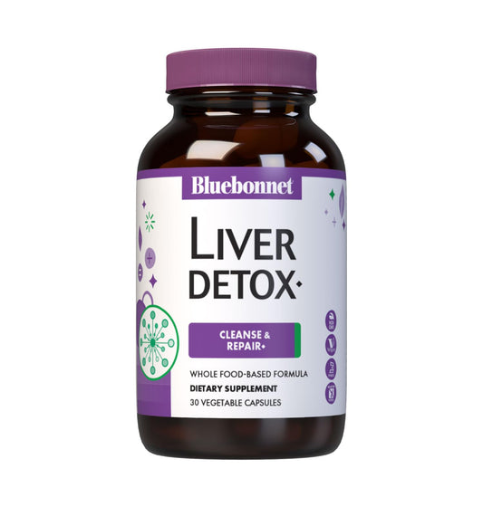 Pre-Order | Arrives in 5–10 Days – Bluebonnet Nutrition Liver Detox, Liver Health*, Antioxidant Protection*, Soy-Free, Gluten-Free, Kosher Certified, Non-GMO, Dairy-Free, 30 Vegetable Capsules, 30 Servings