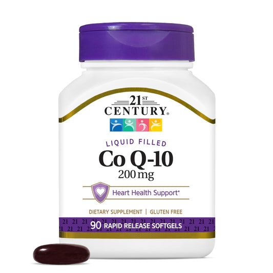 Pre-Order | Arrives in 5–10 Days – 21st Century Co Q10 200 mg Softgels, 90 Count