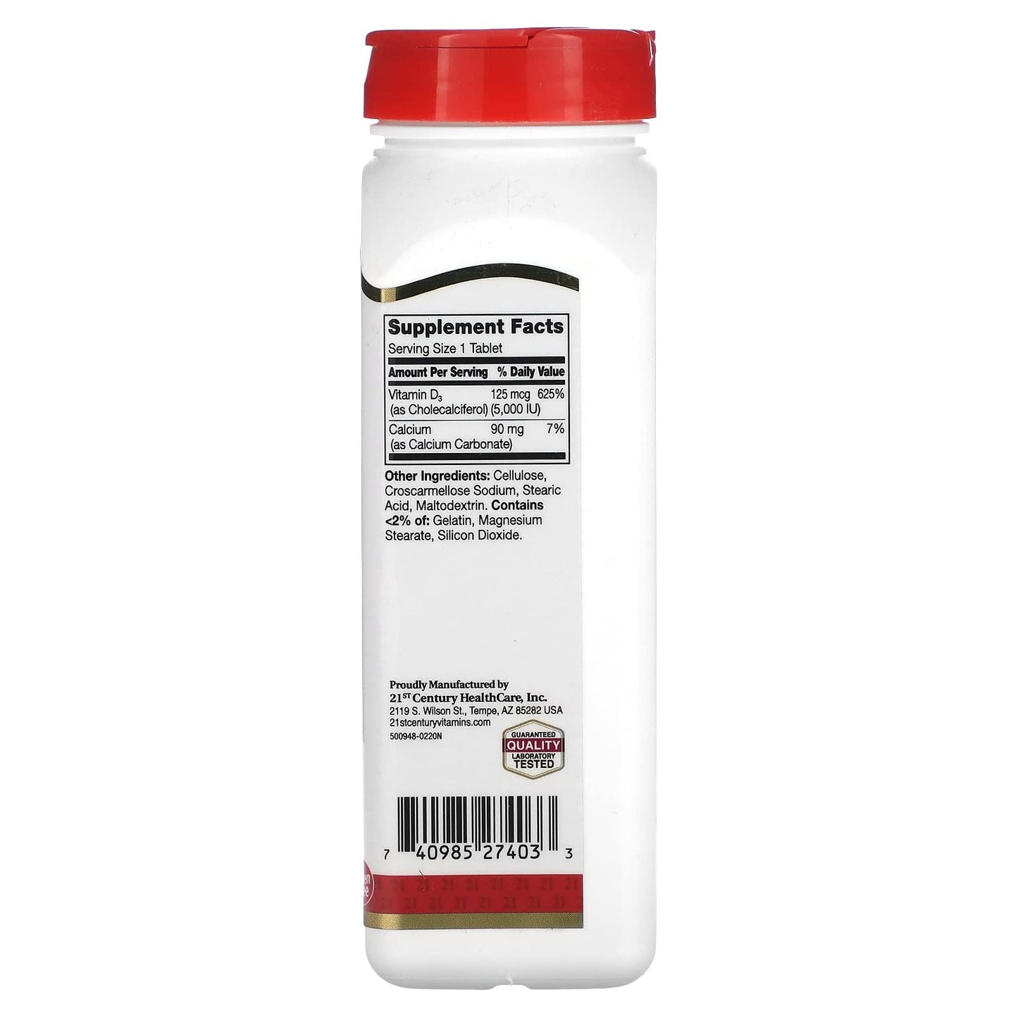 Pre-Order | Arrives in 5–10 Days – 21st Century D3 5000 IU Tablets, 360 Count (Pack of 1)