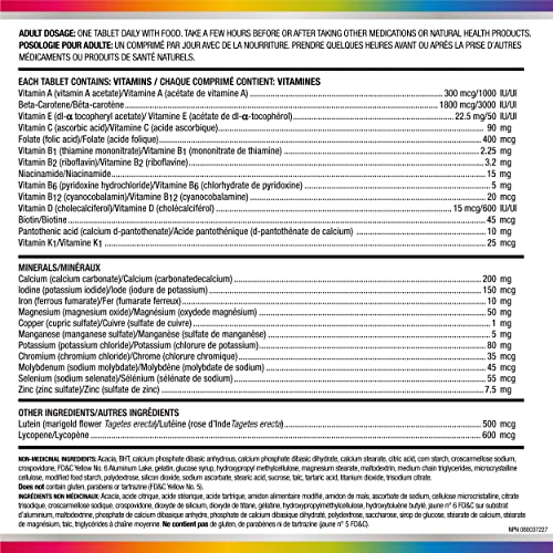 Pre-Order | Arrives in 5–10 Days – Centrum Adult Forte Essentials Mulitvitamins/Minerals Supplement for Men & Women, 250 Tablets (Packaging May Vary)