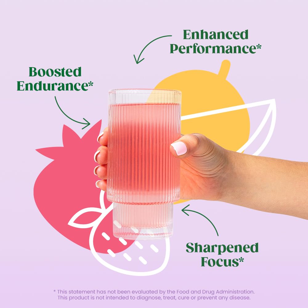 Pre-Order | Arrives in 5–10 Days – 
Bloom Nutrition High Energy Pre Workout with Beta Alanine, Ginseng and L Tyrosine for Amino Energy, Natural Caffeine Powder from Green Tea Extract, Keto, Sugar Free Drink Mix, Strawberry Mango