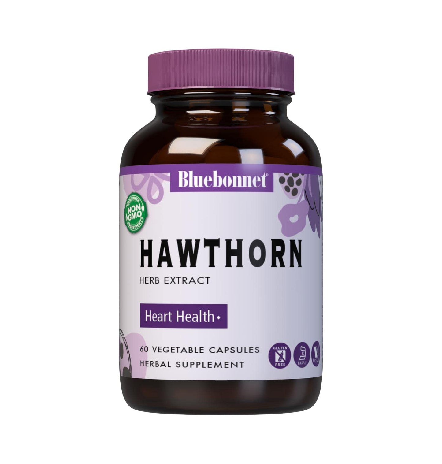 Pre-Order | Arrives in 5–10 Days – BlueBonnet Hawthorn Herb Extract Supplement, 60 Count