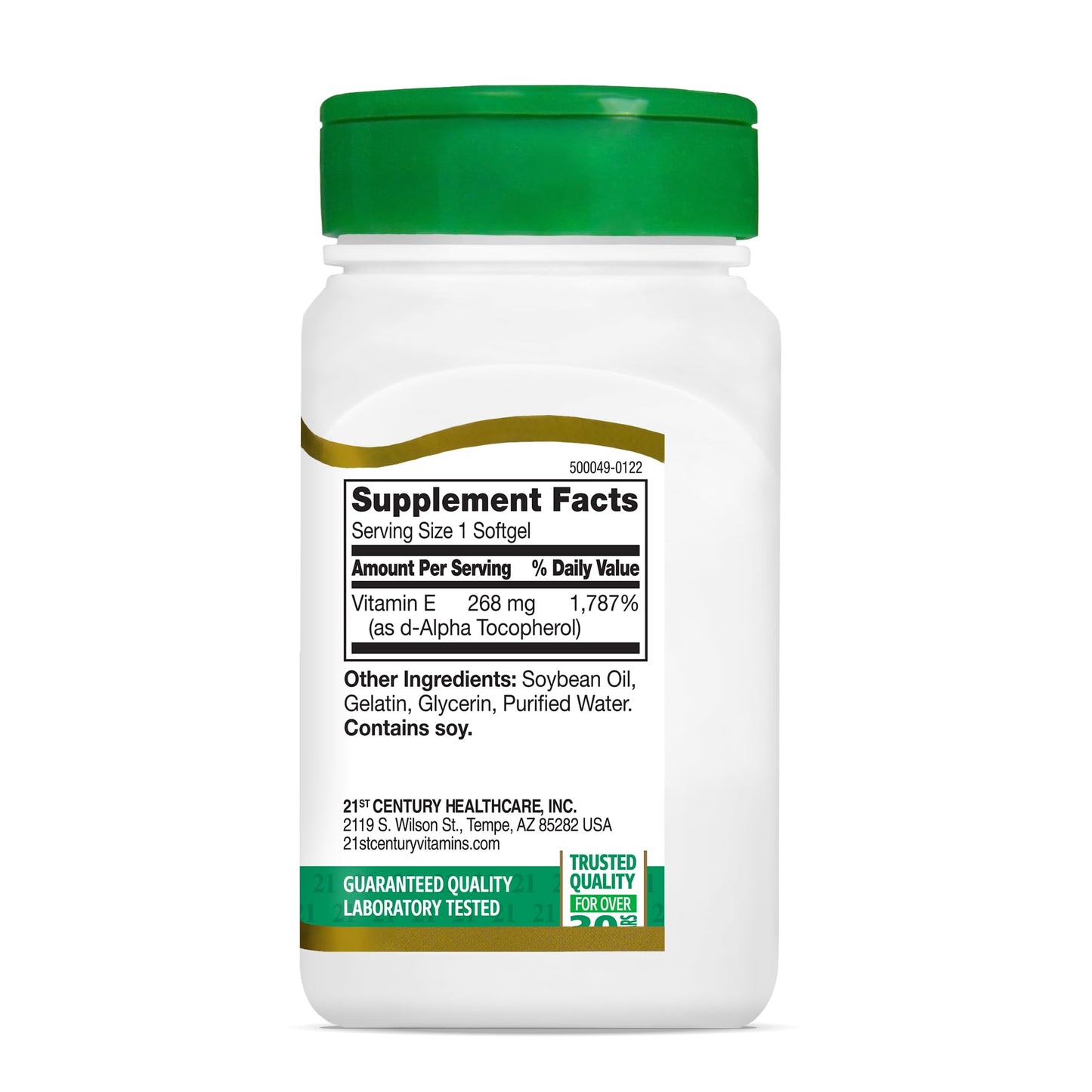 Pre-Order | Arrives in 5–10 Days – 21st Century E 400 I.U. Natural (D-Alpha) Softgels, 110-Count