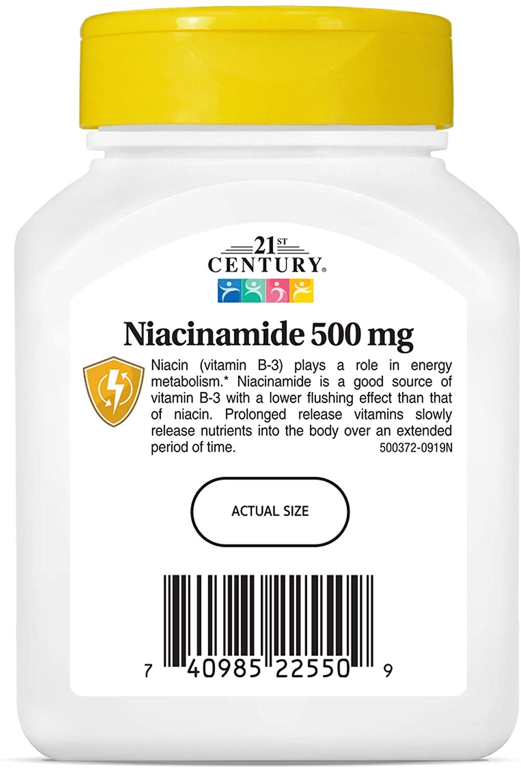 Pre-Order | Arrives in 5–10 Days – 21st Century Niacin 500 Mg Flush Free Capsules, 110-Count (Pack of 3)