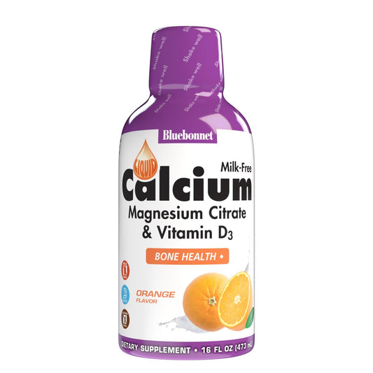 Pre-Order | Arrives in 5–10 Days – Bluebonnet Nutrition Liquid Calcium Citrate Magnesium Citrate, Vitamin D3, Bone Health, Gluten Free, Soy free, milk free, kosher, 16 Fl Oz, 32 Servings, Orange Flavor, 16 Fl Oz (Pack of 1)