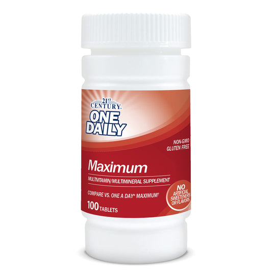 Pre-Order | Arrives in 5–10 Days – 21st Century One Daily Maximum Tablets, 100 Count (Pack of 3)
