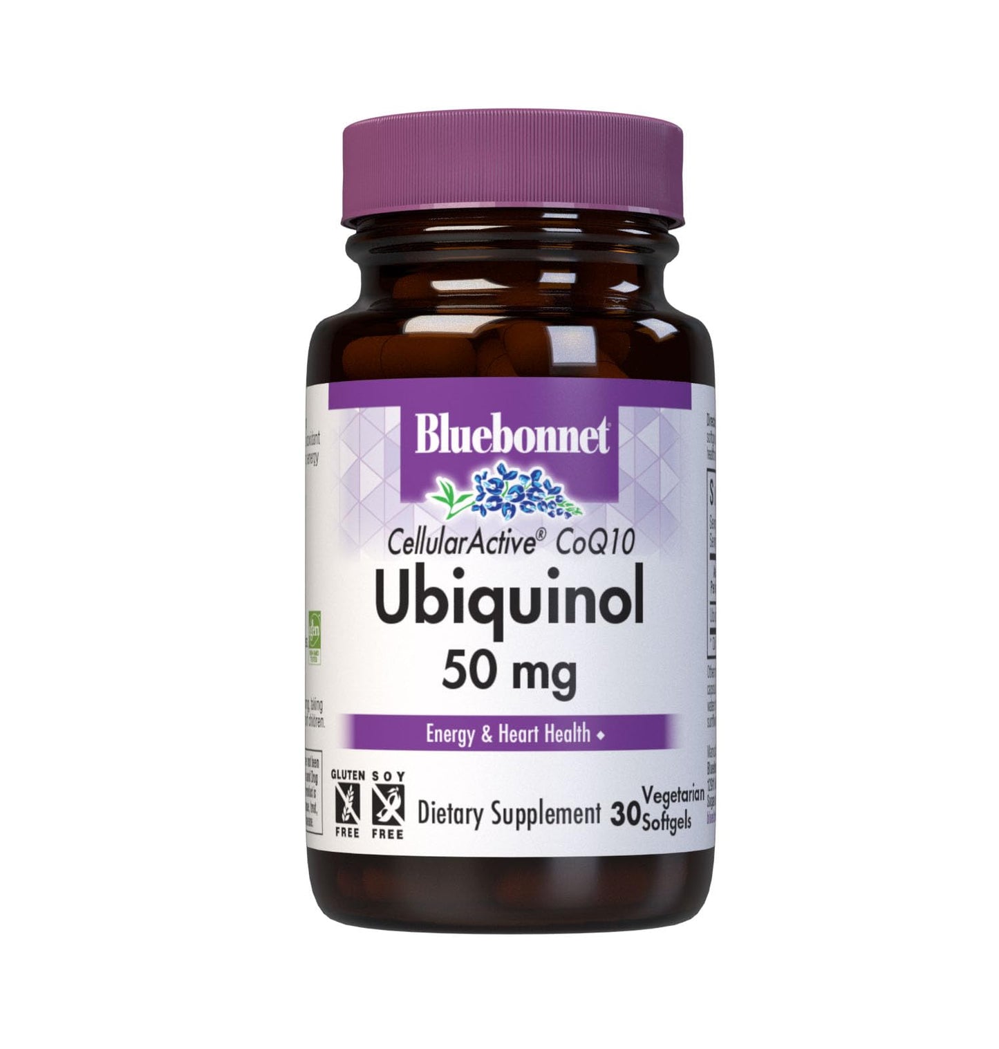 Pre-Order | Arrives in 5–10 Days – Bluebonnet Nutrition Cellular Active CoQ10 Ubiquinol 50 mg Vegetarian Softgels, Heart Health & Cellular Health, Ubiquinol from Kaneka, Non GMO, Gluten Free, Soy Free, Milk Free, 30 Vegetarian Softgels