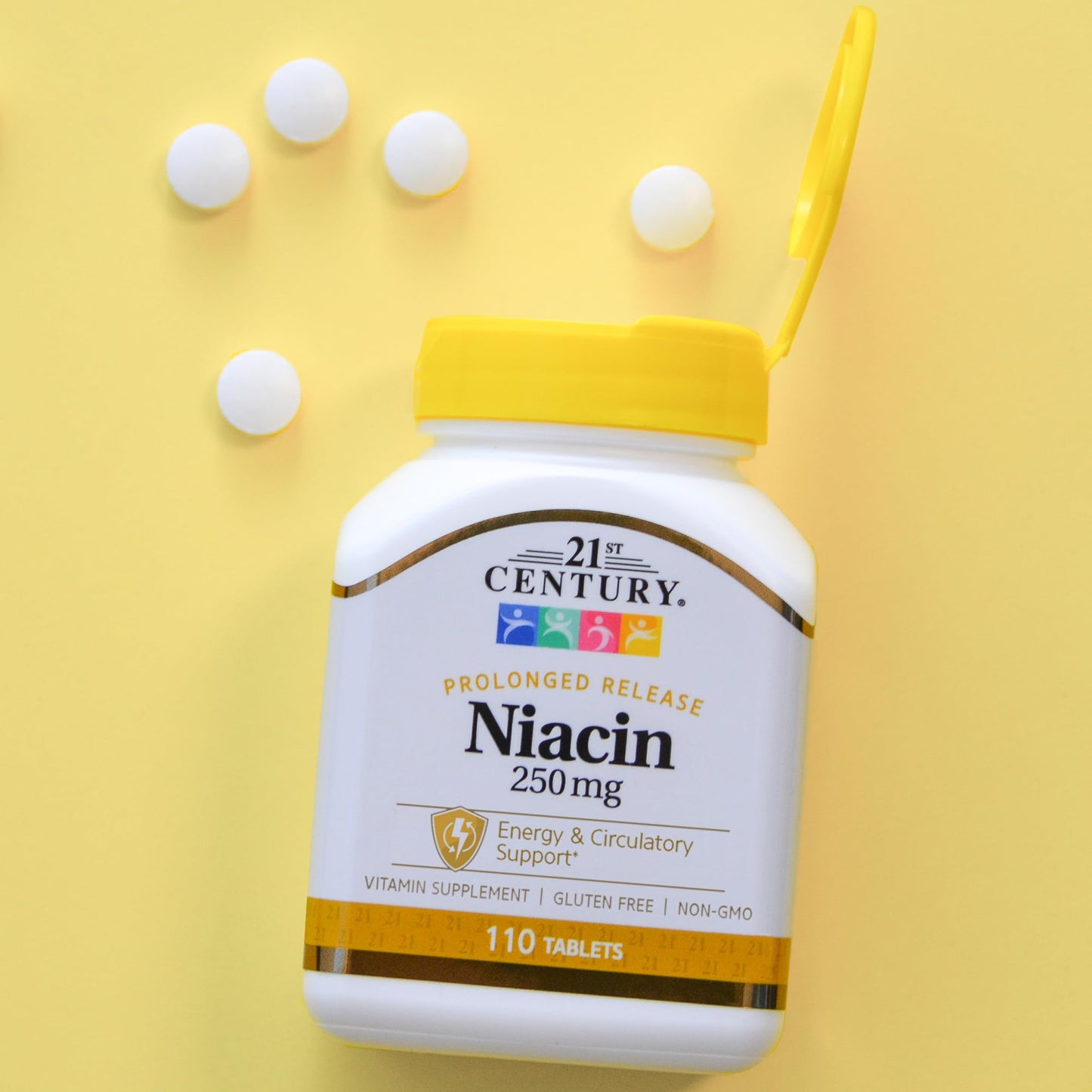 Pre-Order | Arrives in 5–10 Days – 21st Century Niacin 250 mg Tablets, 110-Count (Pack of 2)
