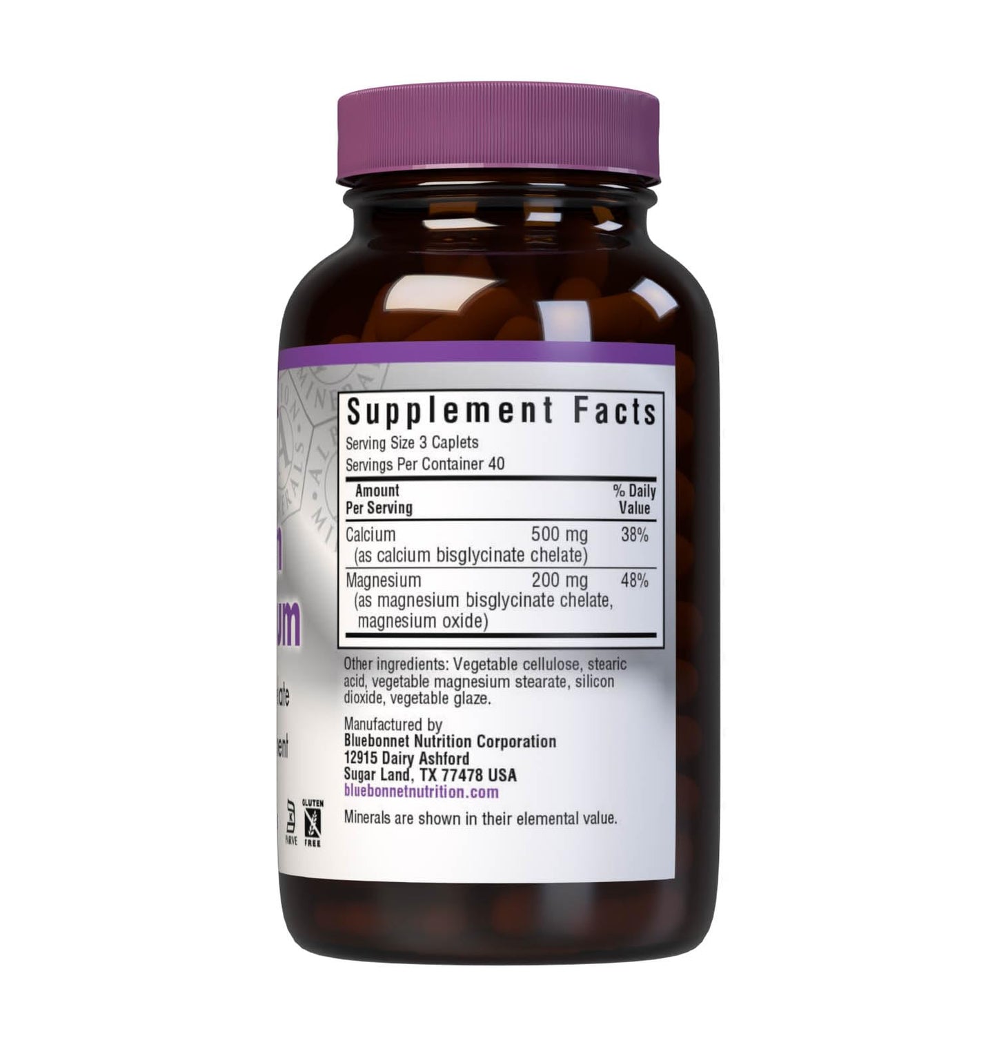 Pre-Order | Arrives in 5–10 Days – BlueBonnet Albion Chelated Calcium Magnesium Caplets, 120 Count