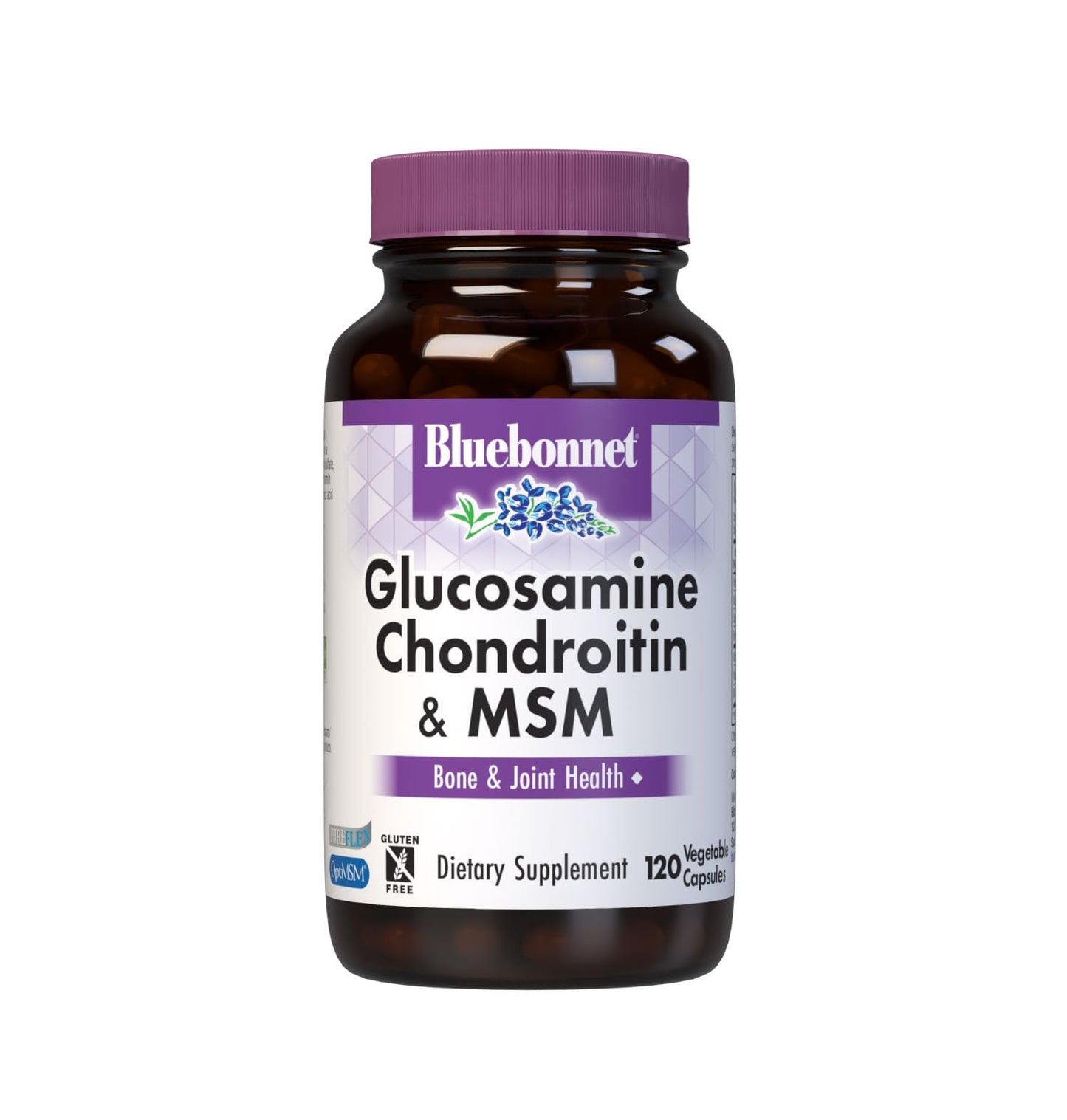 Pre-Order | Arrives in 5–10 Days – Bluebonnet Nutrition Glucosamine Chondroitin & MSM, Glucosamine, Bone & Joint Health*, Non-GMO, Gluten-Free, Soy-Free, Dairy-Free, 120 Vegetable Capsules, 40 Servings