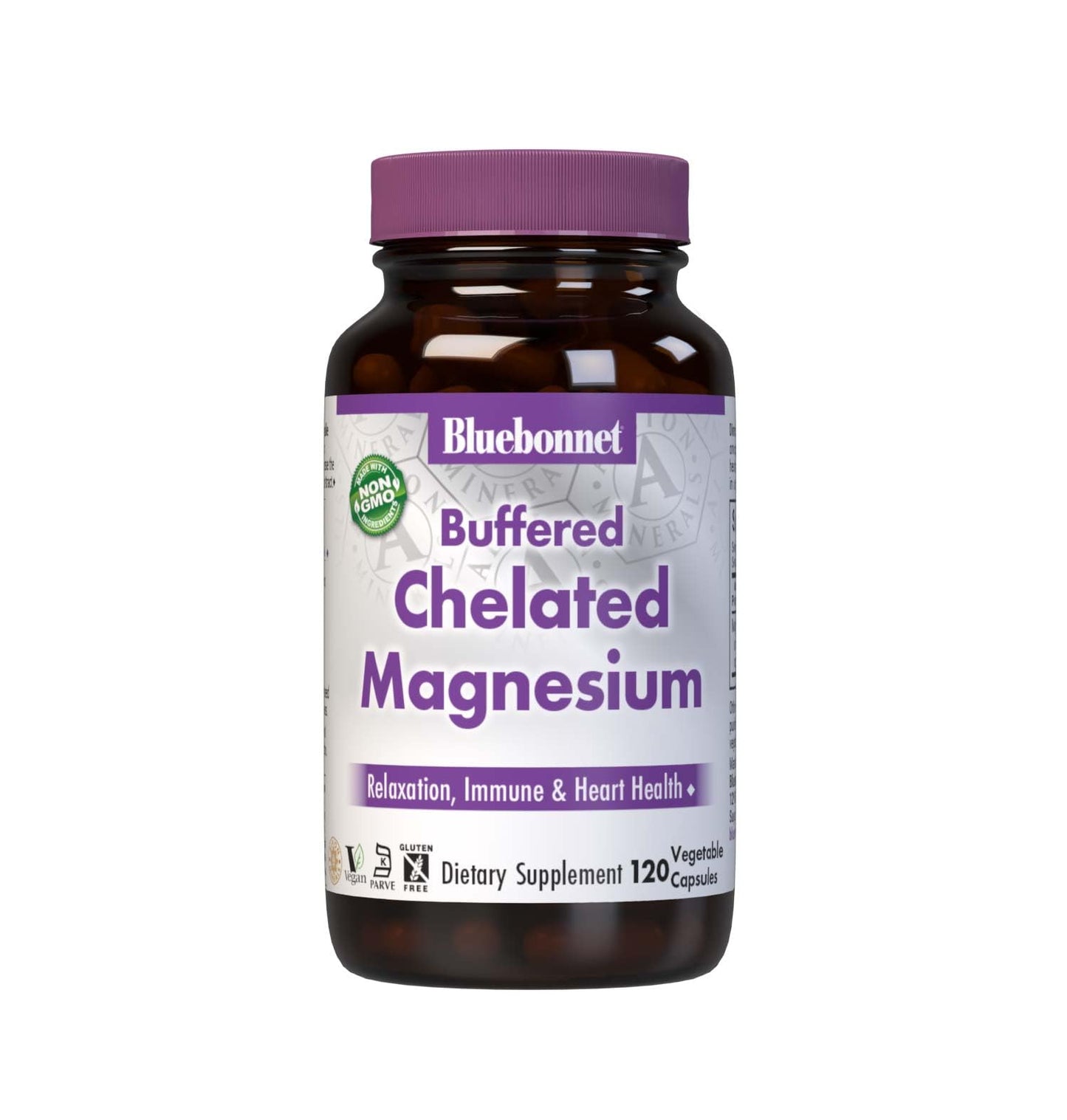 Pre-Order | Arrives in 5–10 Days – Bluebonnet Nutrition Albion Buffered Chelated Magnesium 200 mg, Magnesium Oxide, Stress Relief, Vegan, Non GMO, Gluten Free, Soy Free, Milk Free, Kosher, 120 Vegetable Capsules, 2 Month Supply