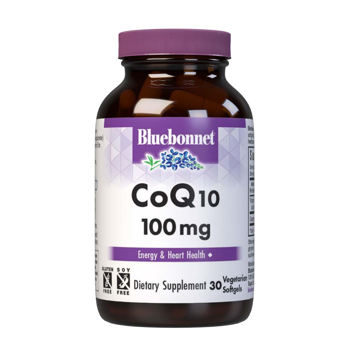 Pre-Order | Arrives in 5–10 Days – Bluebonnet Nutrition CoQ10 100 mg, Energy Production*, Heart Health*, Non-GMO, Gluten-Free, Soy-Free, Vegetarian Friendly, 30 Vegetarian Softgels, 30 Servings