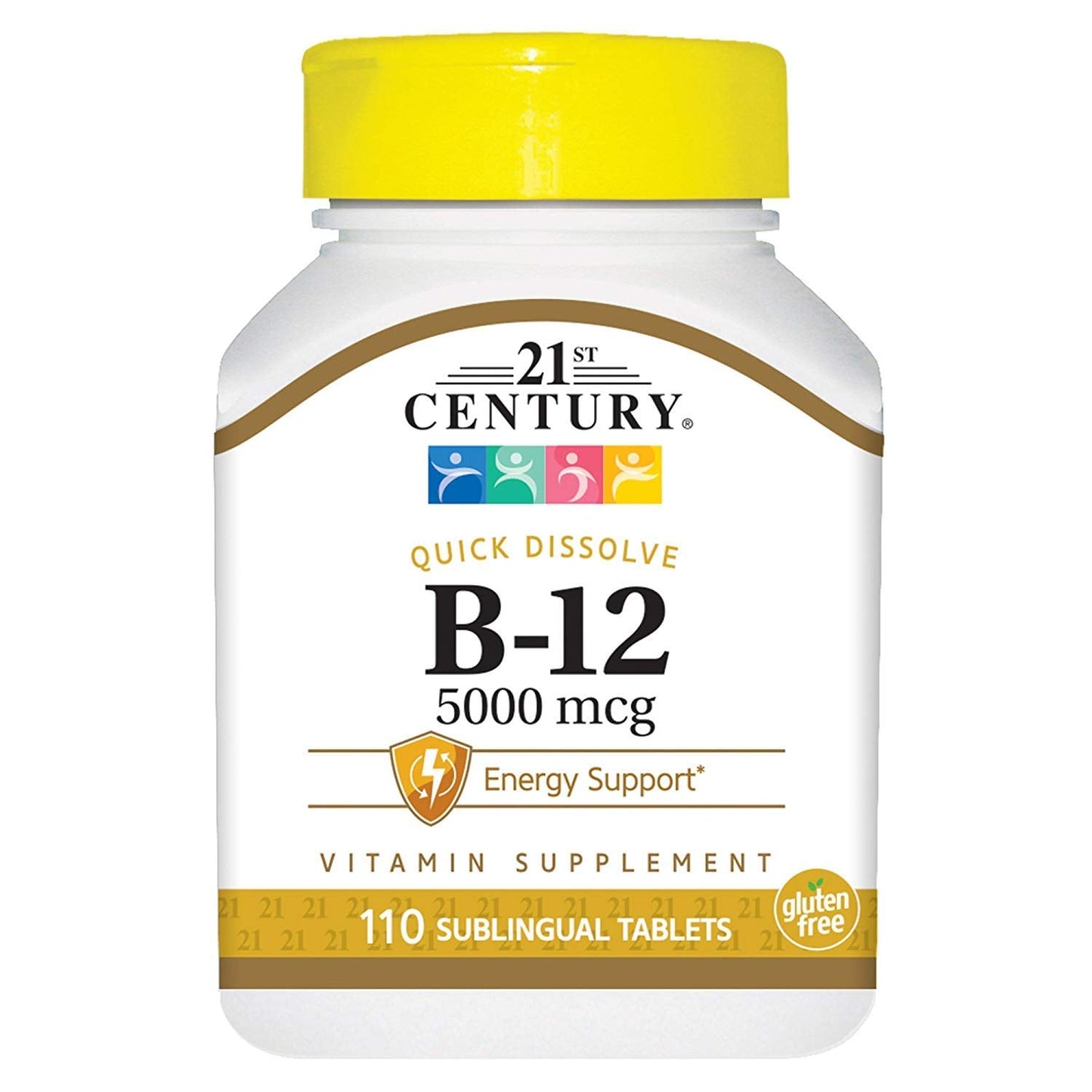 Pre-Order | Arrives in 5–10 Days – 21st Century B-12 5000 mcg Tablets Sublingual - 110 ct, Pack of 4