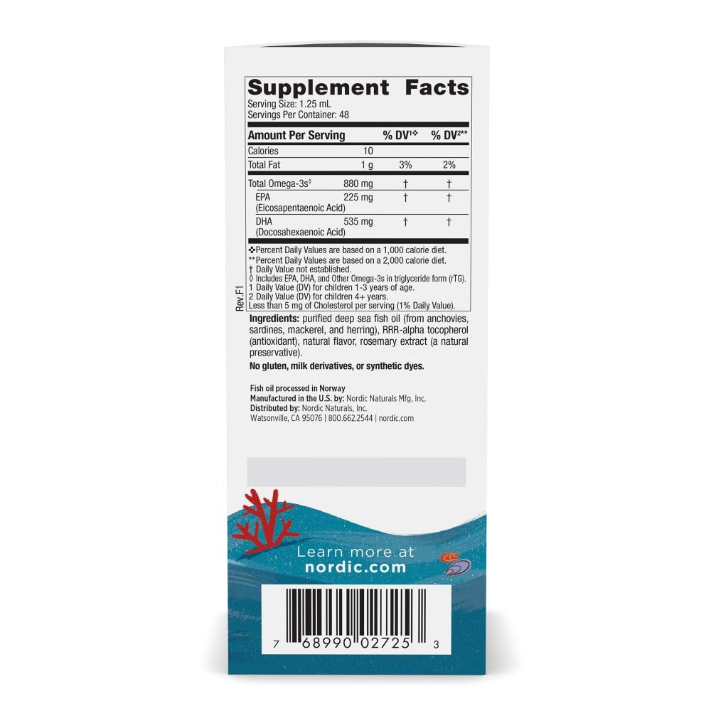 Pre-Order | Arrives in 5–10 Days – Nordic Naturals Children’s DHA Xtra, Berry Punch - 2 oz for Kids - 880 mg Total Omega-3s with EPA & DHA - Cognitive & Immune Function, Learning, Social Development - Non-GMO - 48 Servings