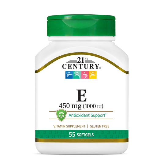 Pre-Order | Arrives in 5–10 Days – 21st Century E 1000 I.U. (Dl-Alpha) Softgels, 55-Count