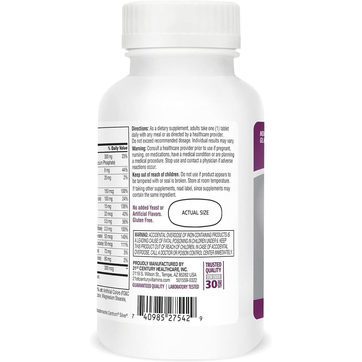 Pre-Order | Arrives in 5–10 Days – 21st Century Sentry Senior Women 50 Plus Tablets, 100 Count (27542)