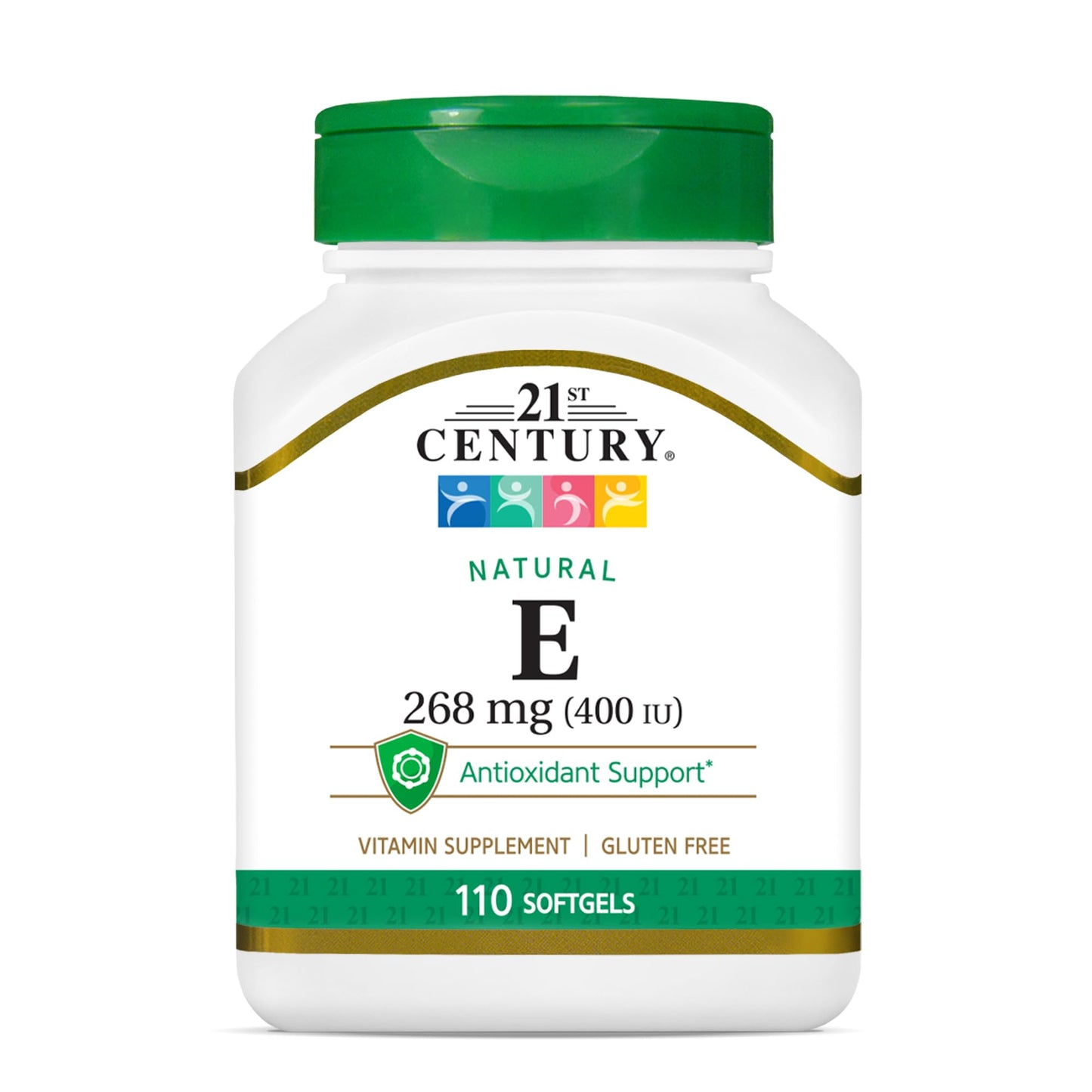 Pre-Order | Arrives in 5–10 Days – 21st Century E 400 I.U. Natural (D-Alpha) Softgels, 110-Count