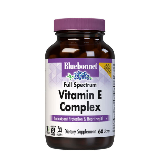 Pre-Order | Arrives in 5–10 Days – Bluebonnet Natural Full Spectrum Vitamin E Complex - 60 Licaps