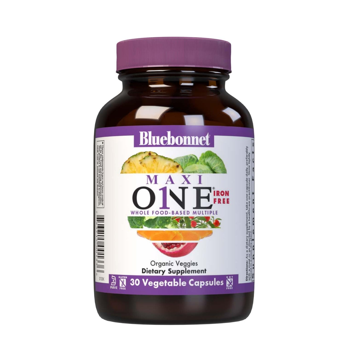 Pre-Order | Arrives in 5–10 Days – Bluebonnet Nutrition Maxi One Whole Food Multiple, Enzymes, Energy, Vitality, Gluten, Kosher, Soy & Dairy-Free, Vegetarian Friendly, Non-GMO, 30 Count