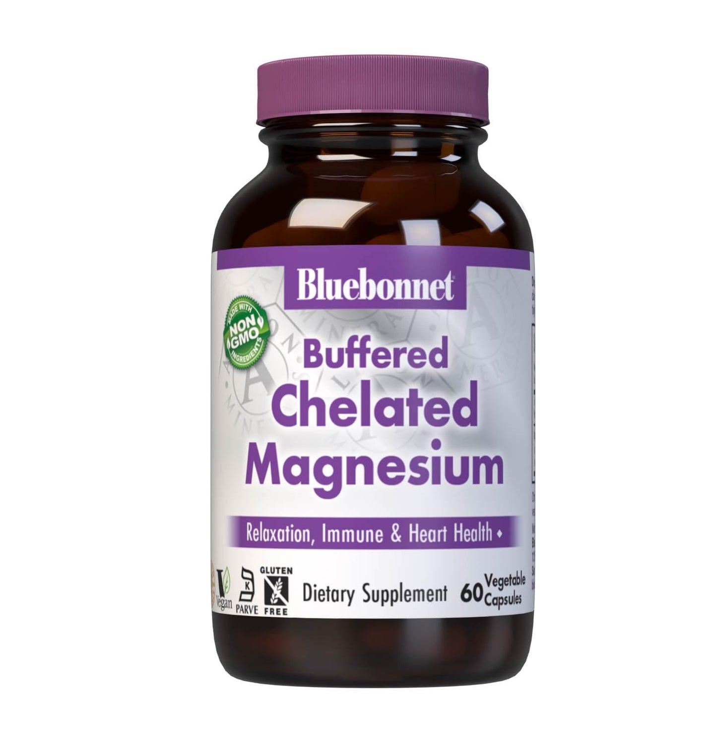 Pre-Order | Arrives in 5–10 Days – Bluebonnet Nutrition Albion Buffered Chelated Magnesium 200 mg, Magnesium Oxide, Stress Relief, Vegan, Non GMO, Gluten Free, Soy Free, Milk Free, Kosher, 60 Vegetable Capsules, 1 Month Supply