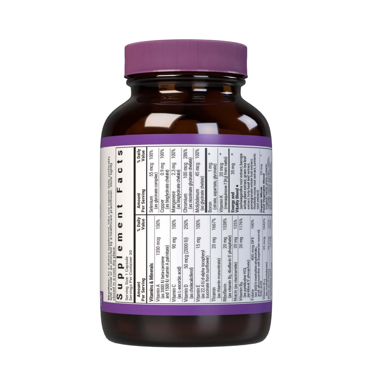 Pre-Order | Arrives in 5–10 Days – Bluebonnet Nutrition Maxi One Whole Food Multiple, Enzymes, Energy, Vitality, Gluten, Kosher, Soy & Dairy-Free, Vegetarian Friendly, Non-GMO, 30 Count