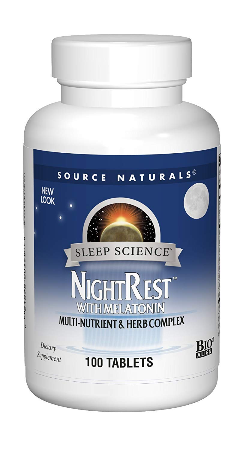 Pre-Order | Arrives in 5–10 Days – Night Rest with Melatonin Source Naturals, Inc. 100 Tabs