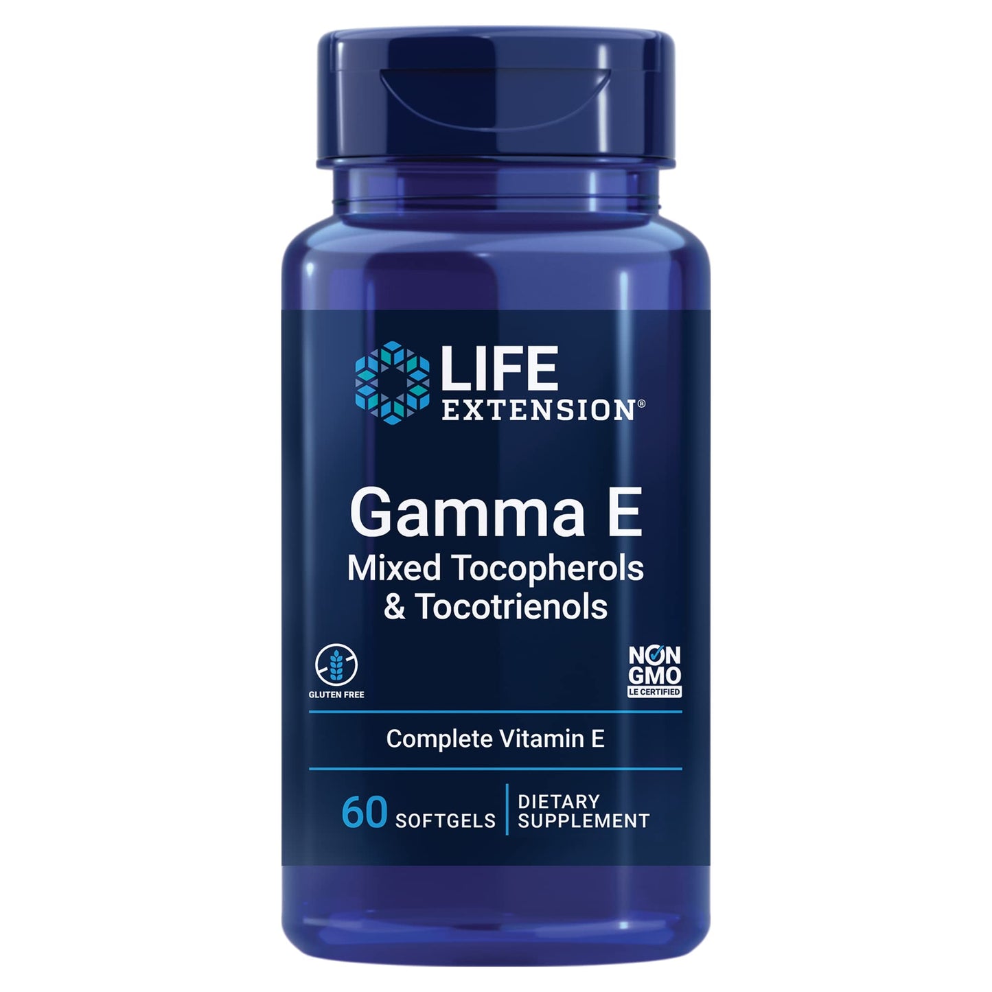 Pre-Order | Arrives in 5–10 Days – Life Extension Gamma E Mixed Tocopherols & Tocotrienols – Complete Vitamin E Spectrum, Antioxidant Protection – Non-GMO, Gluten-Free – 60 Softgels