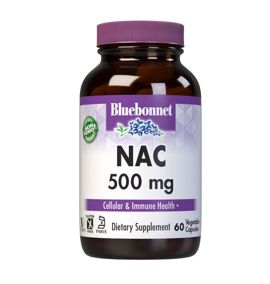 Pre-Order | Arrives in 5–10 Days – Bluebonnet NAC 500 mg Vitamin Capsules, 60 Count