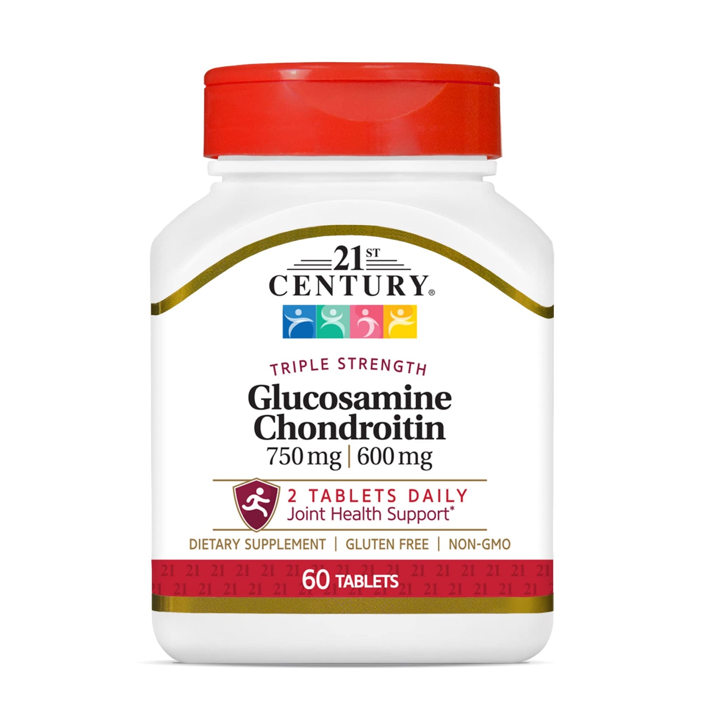 Pre-Order | Arrives in 5–10 Days – 21st Century Glucosamine Chondroitin 750/600mg - Triple Strength, Tablets, 60 Count