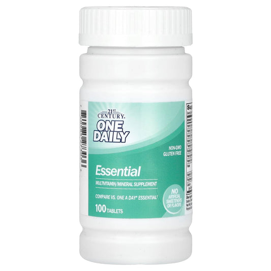 Pre-Order | Arrives in 5–10 Days – 21st Century One Daily Essential Tablets, 100 Count