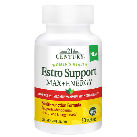 Pre-Order | Arrives in 5–10 Days – 21st Century Estro Support Max + Energy, 30 Count