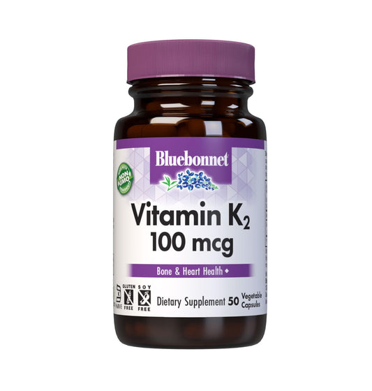 Pre-Order | Arrives in 5–10 Days – Vitamin K2 (as Menaquinone-7) (from natto extract using Bacillus subtilis) 100 mcg. Other ingredients: Kosher vegetable capsules, vegetable cellulose, vegetable magnesium stearate