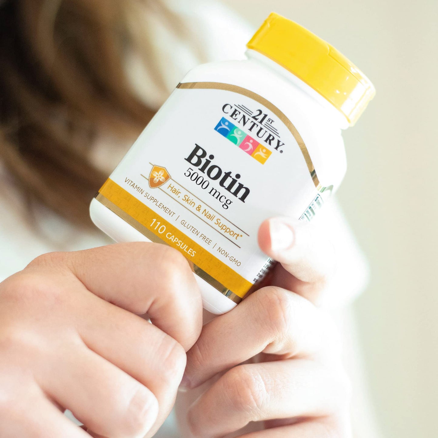 Pre-Order | Arrives in 5–10 Days – 21st Century Biotin, 5,000 mcg, 110 Capsules